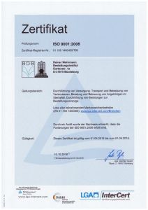 Wehrmann Zerfitikat 2016